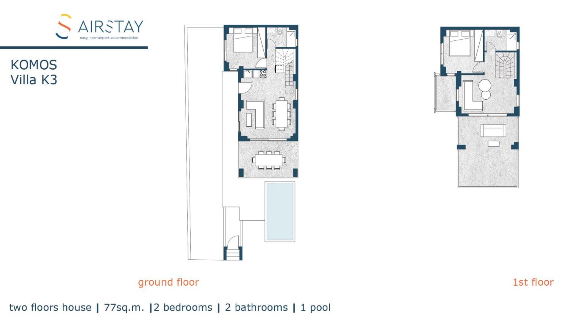 Komos Villas Airport By Airstay Artémida Eksteriør bilde