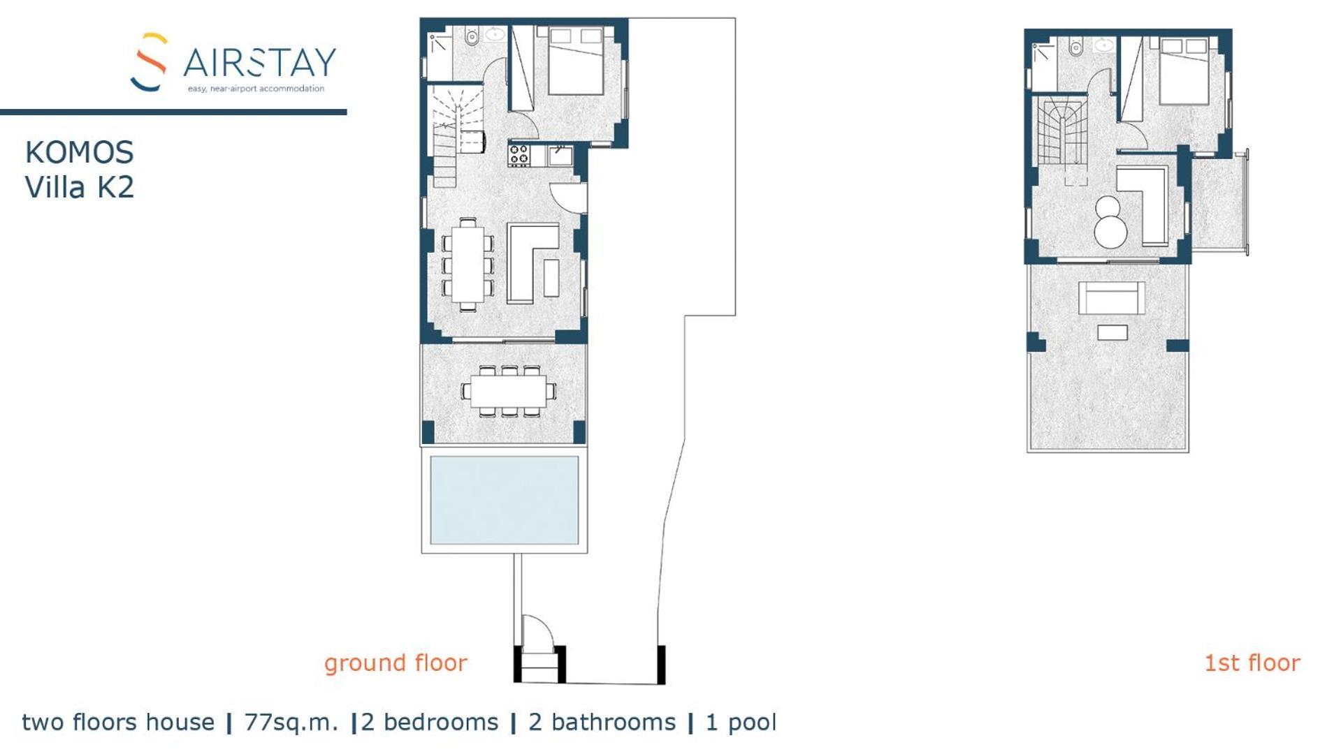 Komos Villas Airport By Airstay Artémida Eksteriør bilde